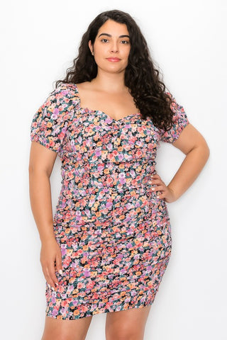 Curvy Fit Lilac Floral Set