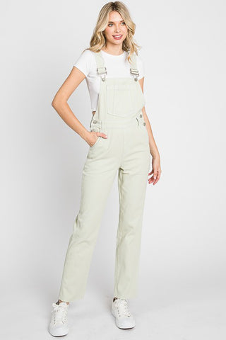 Sage Denim Overalls