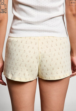 Pointelle Lemon Cottontail Shorts